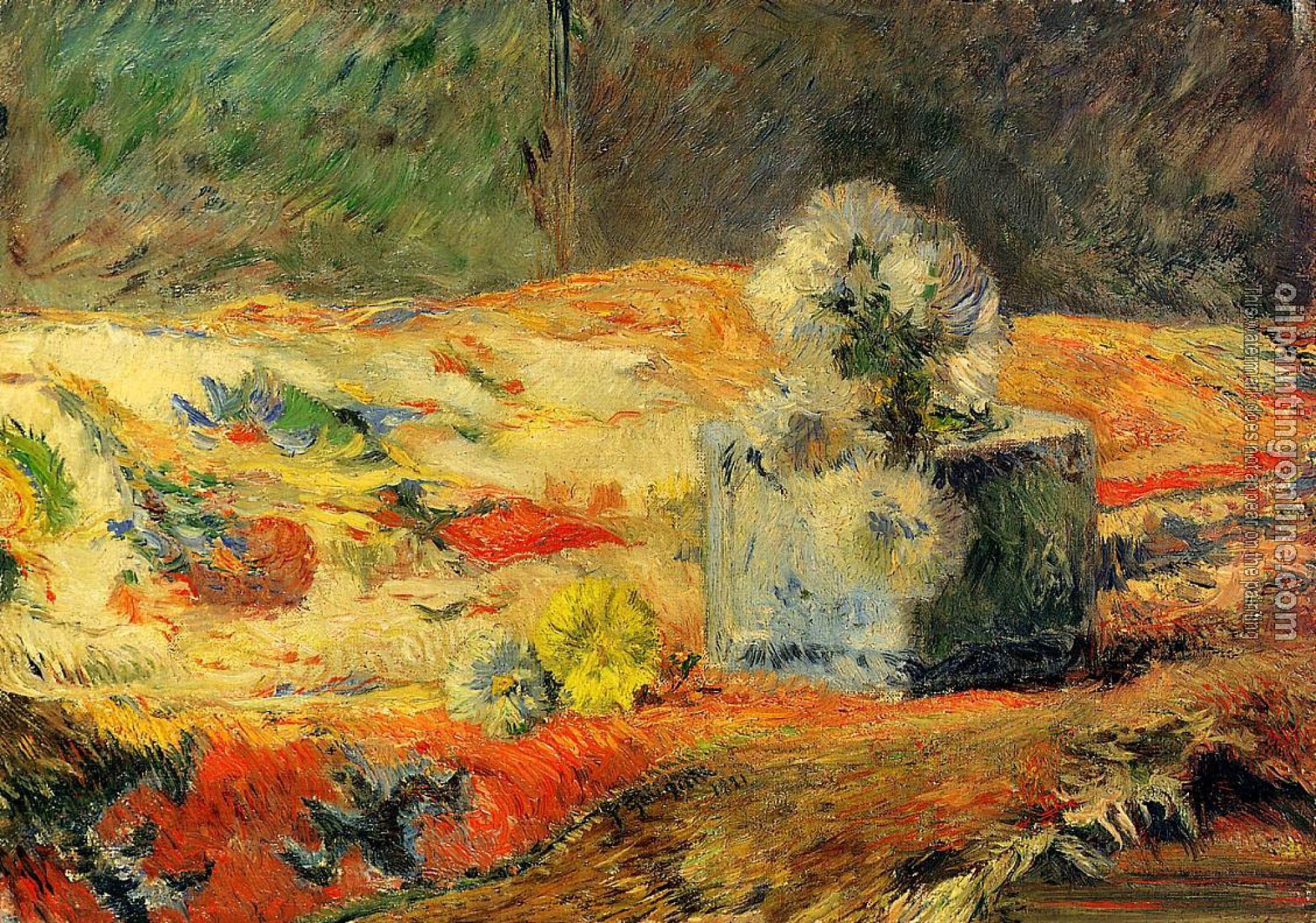 Gauguin, Paul - Flowers and Carpet